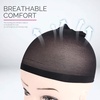 image:imageFandamei Wig Cap 6PCS Black Stocking Caps for Wigs Stretchy Stocking Nylon Caps for Women Girls Kids