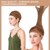 image:imageFandamei Wig Cap Hair Net for Wigs 30 CM Large Mesh Wig Cap for Long Hair for Women Nylon Hair Net Non Slip for Halloween Rave Party CosplayBrown 2 PCSBrown