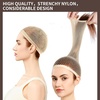 image:imageFandamei Wig Cap Hair Net for Wigs 30 CM Large Mesh Wig Cap for Long Hair for Women Nylon Hair Net Non Slip for Halloween Rave Party CosplayBrown 2 PCSLight Brown