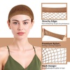 image:imageFandamei Wig Cap Hair Net for Wigs 30 CM Large Mesh Wig Cap for Long Hair for Women Nylon Hair Net Non Slip for Halloween Rave Party CosplayBrown 2 PCSBrown