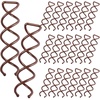 image:image20PCS Spiral Hair Pins Spin Pins Spiral Bobby Pins for Girls Women and Kids NonScratch Round Clip amp Bun Twist Stylish Bun Bobby Pins Premium Spin Pins for Hair BlackBrown