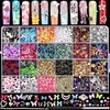 image:imageFAMDAMEI 24 Grid Nail Charms Nail Art Kit with Multi Shapes Bedazzling Gems for Nails Flatback AB Nail Rhinestones Nail Pearls Y2K Cute Nail Charms 3D Hawaii Flowers Nail Jewels for Nail Designblue mermaid starfishred pink gemcolorful butterfly