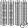 image:imageFANDAMEI 200 Pieces Split Key Rings Bulk for Keychain Key and Art Crafts25 mm 098 inch 100pcs 28 mm 11 inch 100pcs