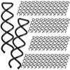 image:imageFANDAMEI 50PC Spiral Hair Pins Set Spin Pins Spiral Bobby Pins for Girls Women and Kids NonScratch Round Clip amp Bun Twist Stylish Bun Bobby Pins Premium Spin Pins for Hair BrownBlack