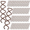 image:imageFANDAMEI 50PC Spiral Hair Pins Set Spin Pins Spiral Bobby Pins for Girls Women and Kids NonScratch Round Clip amp Bun Twist Stylish Bun Bobby Pins Premium Spin Pins for Hair BrownBrown