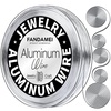 image:imageFANDAMEI Craft Wire 20 Gauge 98 Feet Silver Wire for Jewelry Making Aluminum Wire for Crafts Sculpting Beading Metal Bendable for DIY Christmas Floral Craft Decoration Jewelry Making18 Gauge