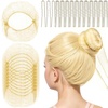image:imageFANDAMEI Hair Net for Kids Invisible Hair Nets 20PCS with U Shaped Bobby Pins 40PCS30cm Hair Nets for Buns Bun Hair Nets for Ballet Girls Hair Accessories Set for Hair StylingWomenGirlsBrownGold
