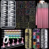 image:imageFANDAMEI Nail Art Brushes Nail Art Kit with Nail Art Brush Dotting Tools Nail Rhinestones Pearls Nail Charms and Gems Nail Stickers for Women Decals Nail Stand for Press on Nail Design Kits