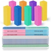 image:imageFANDAMEI Nail Buffers and Files 8PCS Colorful Nail Buffer Block 8PCS Blue Nail File 2PCS 7 Way Nail File amp 2PCS Nail Polishing Buffer Professional Nail Care Tools KitBlue