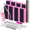 image:imageFANDAMEI Nail Care Kit Nail Buffers and Files Nail Cuticle Tools Kit Nail Manicure Tools Finger Nail File Set Nail Buffer Block Nail Cuticle Nippers Ingrown Toenail Tools Nail Care Tool KitPink