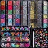 image:imageFANDAMEI Nail Charms and Gems 8 Boxes Nail Art Kit for Design MultiShape Rhinestones for Nails Flat Back Pearls Jewels 3D Fruit Flower Candy Nail Charms Gold Nail Studs JewelsPink flower petalclear bubble beadorange 3D flower