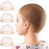 image:imageFANDAMEI Wig Cap 4PCS HD Wig Cap for Kids HD Caps for Wigs Light Brown Nylon Wig Caps for Kids Stocking Caps for Wigs Transparent Invisible Wig Cap for Halloween Small Wig Cap for Kids Baby