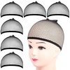 image:imageFandamei 6PCS Wig Cap 6PCS Black Mesh Wig Cap Net Closed End Hair Mesh Net Liner Weaving Caps for Women Men Kids Wig Caps for Halloween CosplayBlack