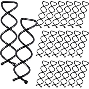 image:image20PCS Spiral Hair Pins Spin Pins Spiral Bobby Pins for Girls Women and Kids NonScratch Round Clip amp Bun Twist Stylish Bun Bobby Pins Premium Spin Pins for Hair BlackBlack