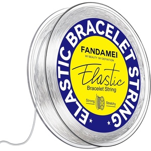 image:imageFANDAMEI 05mm Elastic Bracelets Strings Cord Elastic Crystal Stretch Bead Cord for Jewelry Making Clear Stretchy Elastic String Cord for Beading Transparent Thread for Bracelet Necklace MakingB08mm