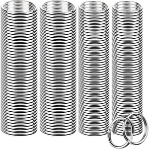 image:imageFANDAMEI 200 Pieces Split Key Rings Bulk for Keychain Key and Art Crafts25 mm 098 inch 100pcs 28 mm 11 inch 100pcs