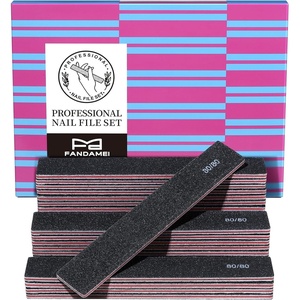 image:imageFANDAMEI 24PCS 8080 Grit Nail File Nail Files Kit Double Sided Emery Boards for Nails Professional Nail File for Natural Acrylic Nails Rectangular Manicure Nail Files Set Coarse Grit 8080Black
