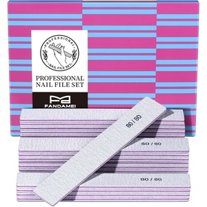 image:imageFANDAMEI 24PCS 8080 Grit Nail File Nail Files Kit Double Sided Emery Boards for Nails Professional Nail File for Natural Acrylic Nails Rectangular Manicure Nail Files Set Coarse Grit 8080Pink