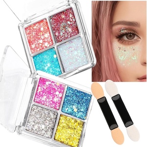 image:imageFANDAMEI Face Glitter Body Glitter for Women 2PCS 8 Colors Glitter Gel for Face Hair Glitter for Kids Fairy Rave Mermaid Makeuppinkredlight bluewhitesilvergoldroyal blueplum