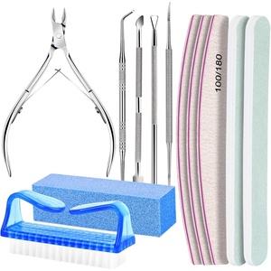image:imageFANDAMEI Nail Care Kit Nail Files 100180 Nail Buffer Block Cuticle Nippers Cuticle Trimmer Cuticle Pusher Nail Tools Nail Kit Pedicure amp Manicure Tools Nail Prep Kit Manicure Kit for WomenVblue