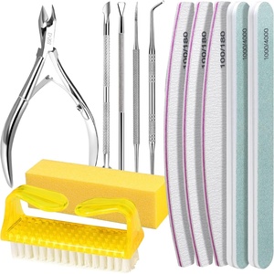 image:imageFANDAMEI Nail Care Kit Nail Files 100180 Nail Buffer Block Cuticle Nippers Cuticle Trimmer Cuticle Pusher Nail Tools Nail Kit Pedicure amp Manicure Tools Nail Prep Kit Manicure Kit for WomenLyellow