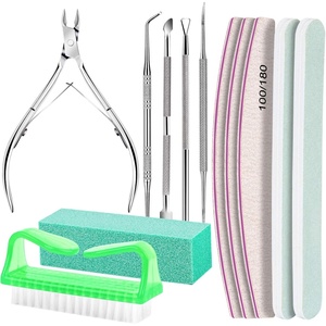 image:imageFANDAMEI Nail Care Kit Nail Files 100180 Nail Buffer Block Cuticle Nippers Cuticle Trimmer Cuticle Pusher Nail Tools Nail Kit Pedicure amp Manicure Tools Nail Prep Kit Manicure Kit for WomenXgreen