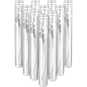 image:imageFandamei Mini Spray Bottle 10 Pack 5ml Mini Plastic Spray Bottle Empty Fine Mist Refillable Mini Perfume Bottle Perfume Atomizer Small Sample Containers Plastic Portable Travel Bottle Clear8ml