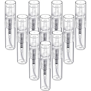 image:imageFandamei Mini Spray Bottle 10 Pack 5ml Mini Plastic Spray Bottle Empty Fine Mist Refillable Mini Perfume Bottle Perfume Atomizer Small Sample Containers Plastic Portable Travel Bottle Clear2ml