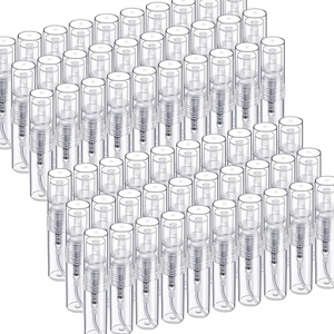 image:imageFandamei Mini Spray Bottle 60PCS 2ml Mini Clear Plastic Spray Bottle Empty Fine Mist Refillable Mini Perfume Bottle Small Empty Sample Containers Bottle 2ml 60 Pack Clear FANL0932ml