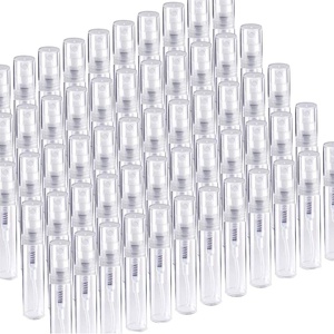 image:imageFandamei Mini Spray Bottle 60PCS 2ml Mini Clear Plastic Spray Bottle Empty Fine Mist Refillable Mini Perfume Bottle Small Empty Sample Containers Bottle 2ml 60 Pack Clear FANL0933ml