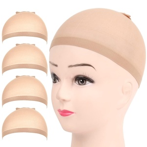 image:imageFandamei Wig Cap 4PCS Nylon Wig Caps Nude for Women Stocking Wig Caps for Halloween Cosplay Wig Cap for Women Men Kids Stocking Caps for Wigs