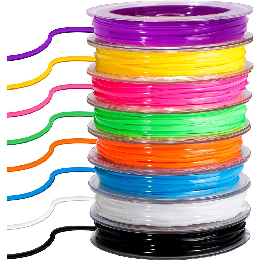 image:imageFANDAMEI 8 Color Lanyard Kit Bright Color Lacing Cord Lanyard String for Crafts Bracelets and Jewelry Making