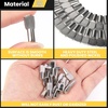 image:imageFANDAMEI 100 PCS Shelf Pins Metal Nickel Support Pegs Shelf Support Pegs 5mm Shelf Pins Spoon Shaped Cabinet Support Pins Holder 5mm