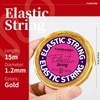 image:imageFANDAMEI 12mm Metallic Elastic String Gold Stretch Cord for Craft Gift Jewelry Making Elastic Cords Ribbon for Hair Braids Elastic String for Bracelets Beading Cord Stretchy Christmas Crafts DIYAGold