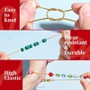 image:imageFANDAMEI 12mm Metallic Elastic String Gold Stretch Cord for Craft Gift Jewelry Making Elastic Cords Ribbon for Hair Braids Elastic String for Bracelets Beading Cord Stretchy Christmas Crafts DIYAGold