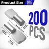 image:imageFANDAMEI 200 PCS 5mm Shelf Pins Shelf Pegs Metal Nickel Shelf Pins Shelf Support Pegs Cabinet Shelf Pegs Shelf Pegs for Shelves Shelf Pins 5mm Spoon Shaped Cabinet Support Pegs Holder