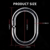 image:imageFANDAMEI 36 Pieces Shower Curtain Rings Plastic Shower Curtain Hooks Hanger for Bathroom Shower Window Rod C Shaped Shower Hooks for Shower Curtain