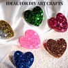 image:imageFANDAMEI 48 Colors Fine Glitter for Crafts Arts Decoration Resin Nail Glitter Body Hair Face Holographic Glitter Powder for Festival Halloween ChirstmasChunky