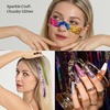 image:imageFANDAMEI 48 Colors Fine Glitter for Crafts Arts Decoration Resin Nail Glitter Body Hair Face Holographic Glitter Powder for Festival Halloween ChirstmasChunkyFine