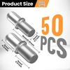 image:imageFANDAMEI 50 Pack Shelf Pins Metal Nickel Support Pegs Cabinet Support Pins for Furniture Shelves Bracket