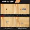 image:imageFANDAMEI 50 Pack Shelf Pins Metal Nickel Support Pegs Cabinet Support Pins for Furniture Shelves Bracket