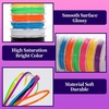 image:imageFANDAMEI 8 Color Lanyard Kit Bright Color Lacing Cord Lanyard String for Crafts Bracelets and Jewelry Making