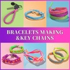 image:imageFANDAMEI 8 Color Lanyard Kit Bright Color Lacing Cord Lanyard String for Crafts Bracelets and Jewelry Making
