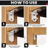 image:imageFANDAMEI 8 PCS Heavy Duty Corner Brace 40x40mm Stainless Steel Joint Right Angle Brackets with Screws 90 Degree Wall Brackets Hanger for Shelves Tables Dressers Chairs Silver