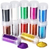 image:imageFANDAMEI 12 Pieces Fine Glitter 12 Colors 10g Glitter Shake Jar Set Extra Fine Glitter Powder for Arts Crafts Painting Decoration Body Face Makeup Nail Art Pigment