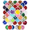 image:imageFANDAMEI 48 Colors Fine Glitter for Crafts Arts Decoration Resin Nail Glitter Body Hair Face Holographic Glitter Powder for Festival Halloween ChirstmasChunky