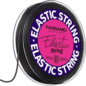 image:imageFANDAMEI 1mm Elastic String for Beading Elastic Cord Stretchy for Bracelets Making Stretch Bead Cord for Jewelry Making Sturdy Thread for Bracelet Necklace Crafts Christmas DIY Elastic String CordABlack