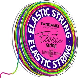 image:imageFANDAMEI 1mm Elastic String for Beading Elastic Cord Stretchy for Bracelets Making Stretch Bead Cord for Jewelry Making Sturdy Thread for Bracelet Necklace Crafts Christmas DIY Elastic String CordCRainbow