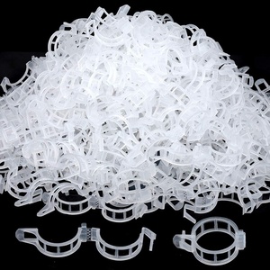 image:imageFANDAMEI 300 PCS Plant Support Clips Plastic Garden Plant Ties Tomato Clips Trellis for Tomato Cucumber Flower Squash Vine 1 Inner Diameter for Climbing Plants