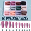 image:imageFANDAMEI Matte Press On Nails Long Coffin 12 Color 240PCS Full Cover Long Ballerina Fake Nails Acrylic False Nail Tips with 10g Nail Glue 12 Solid Color False Nail for Women Girls Nail Art DIYMatte Long Ballet